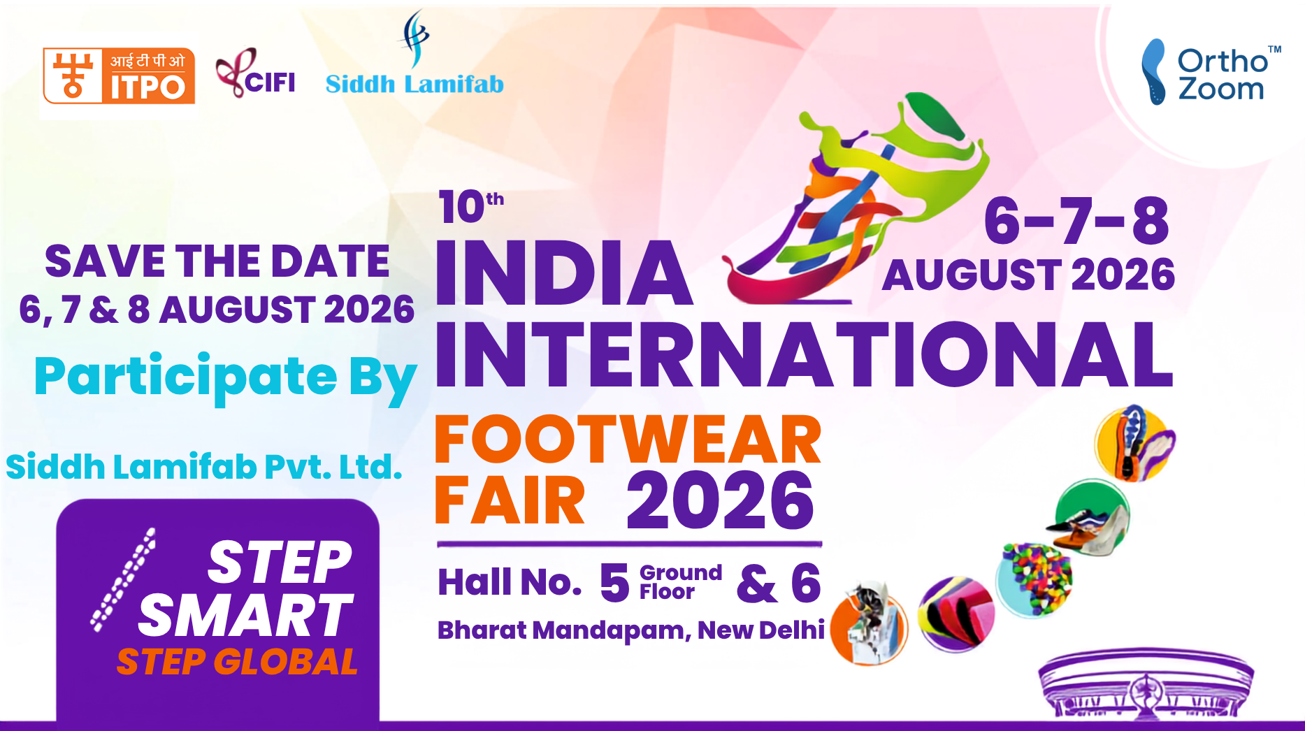 10th INDIA INTERNATIOAL FOOTWEAR FAIR 2026 AUGUST 6TO 8